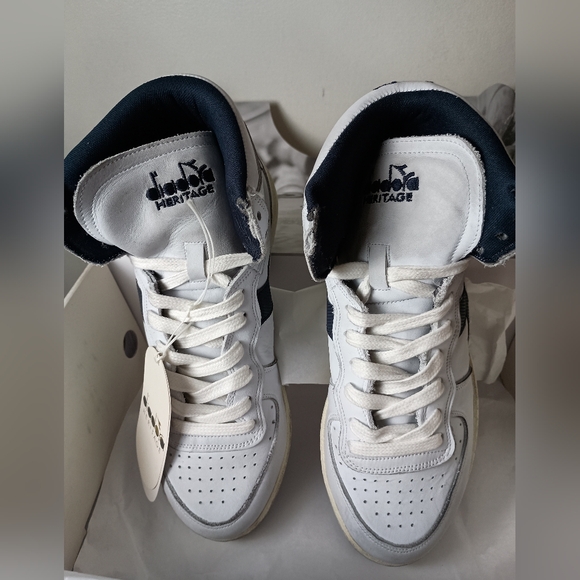 Diadora Mi Basket Stonewashed Sneakers Women's 9.5 - Picture 4 of 13